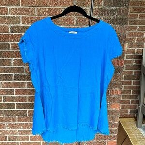 Umgee linen blend short sleeve top